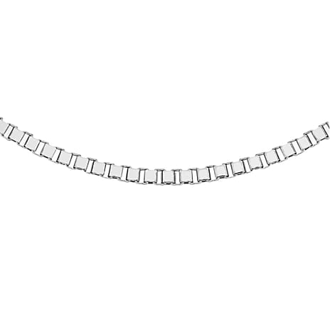 9K White Gold Chain (Size - 20) with Lobster Clasp, Gold Wt. 5.00 Gms.