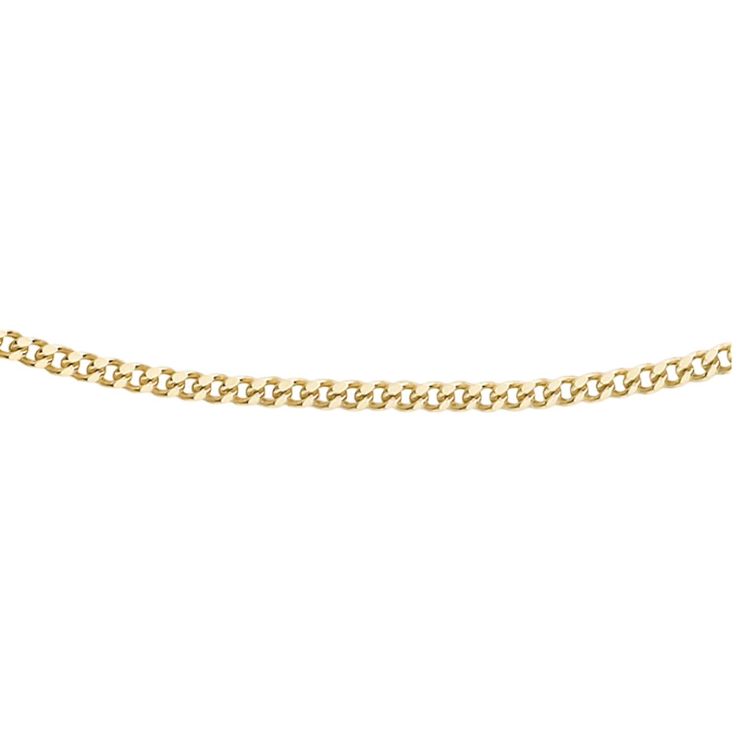 Ottoman Treasures - 9K Yellow Gold Curb Necklace with Spring Ring Clasp Ottoman Treasures - 9K Yellow Gold Curb Necklace with Spring Ring Clasp