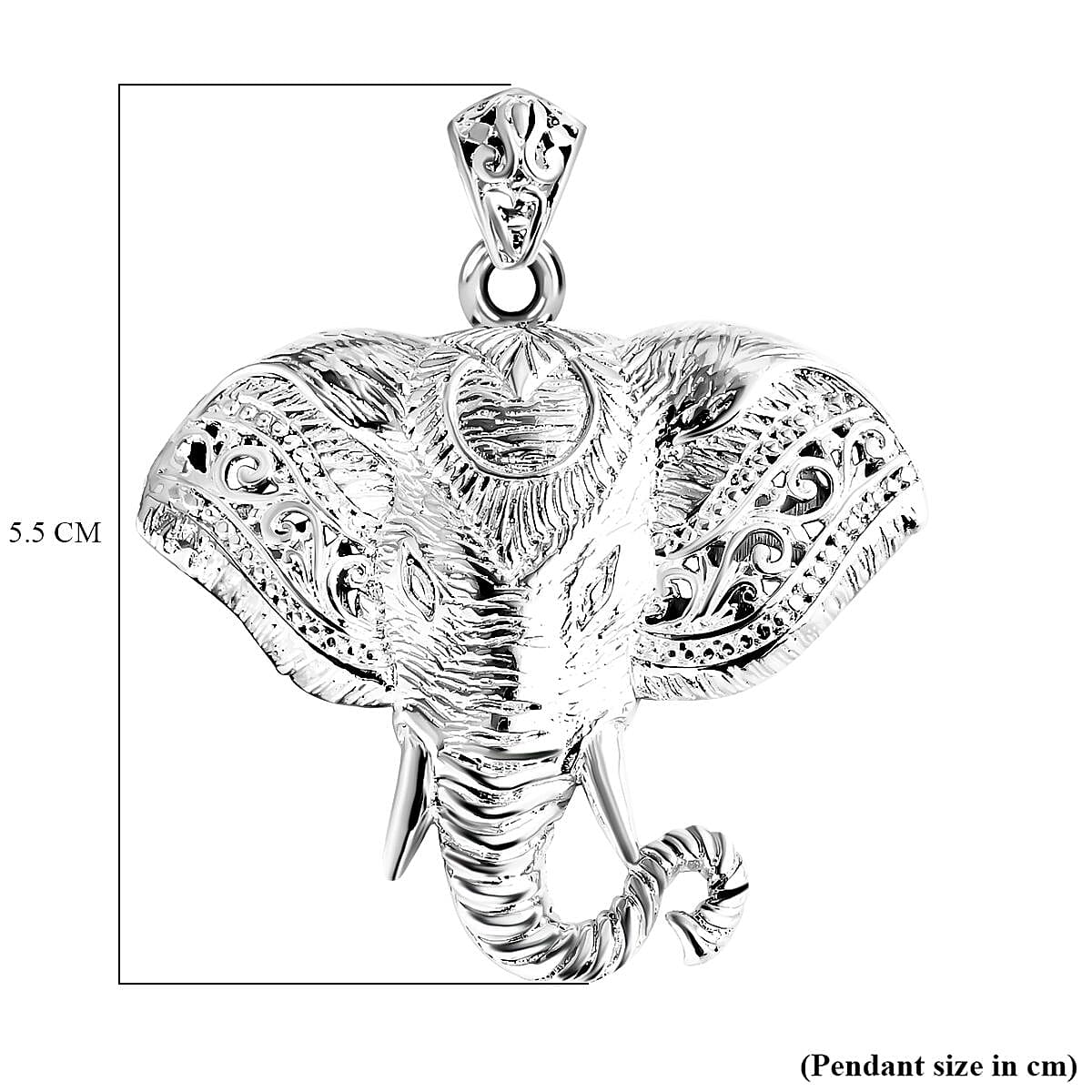 Royal Bali Sterling Silver Sumatran Elephant Pendant, Silver Wt. 15.90 Gms Royal Bali Sterling Silver Sumatran Elephant Pendant, Silver Wt. 15.90 Gms