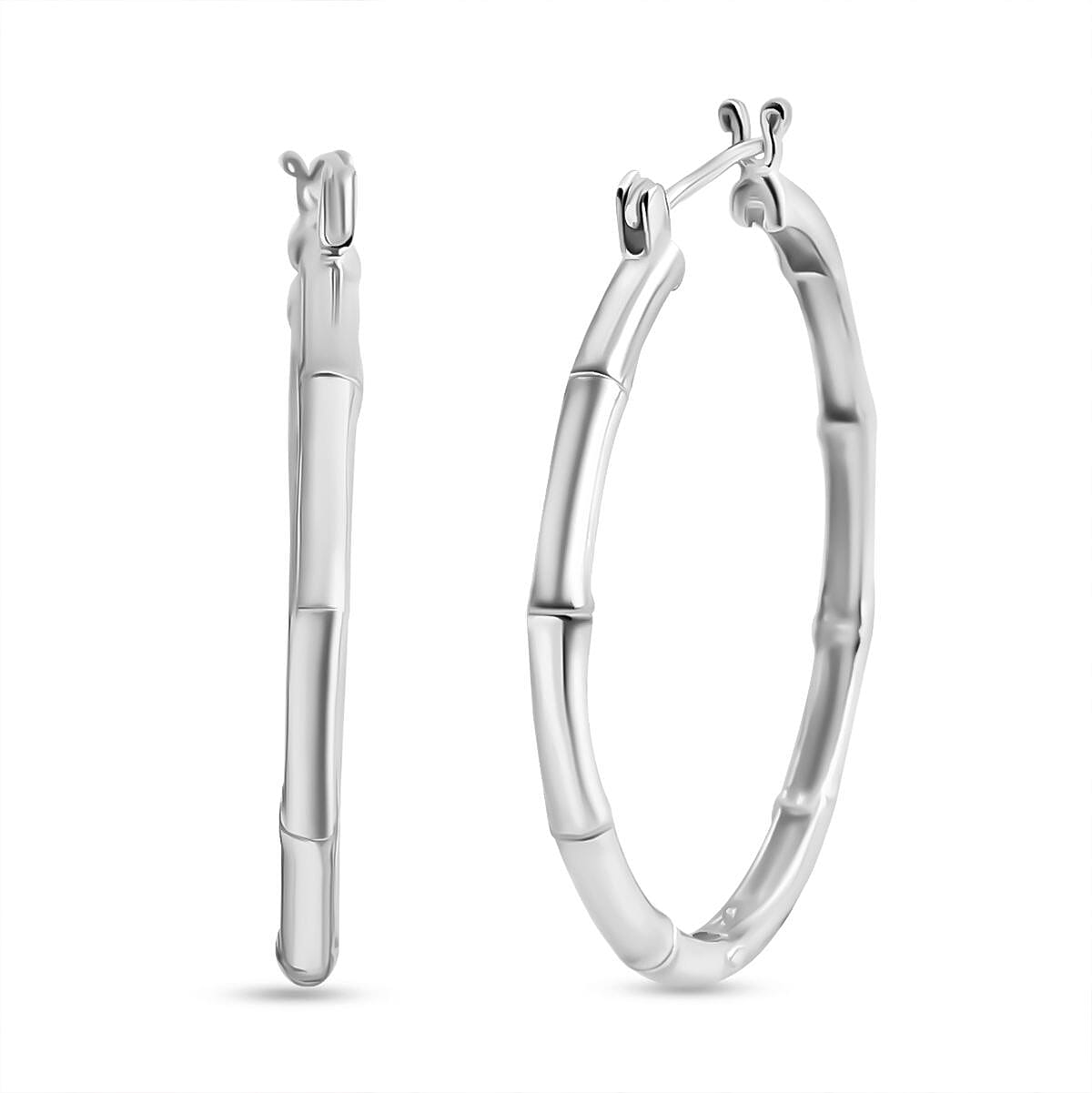 Royal Bali Collection - Sterling Silver Earring with Clasp, Silver Wt. 7.34 Gms.