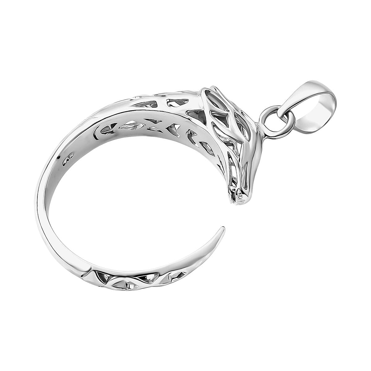 Handmade Sterling Silver Dragon Pendant, Silver Wt 6.20 Gms.