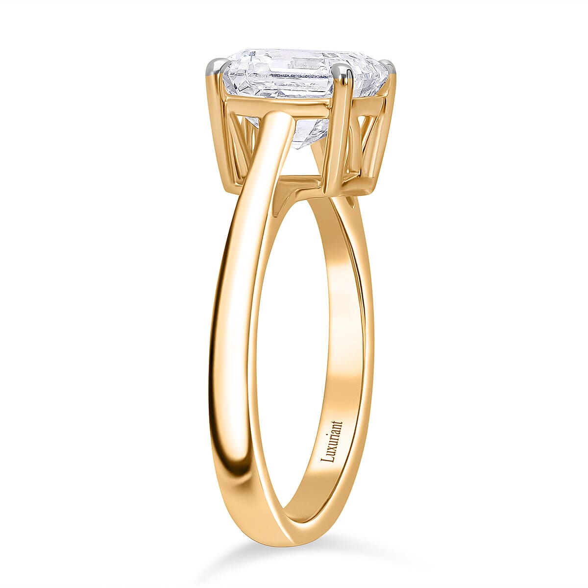 Luxuriant Diamond 18K Yellow Gold IGI Certified Lab Grown Diamond Solitaire Ring 3.00 Ct. Luxuriant Diamond 18K Yellow Gold IGI Certified Lab Grown Diamond Solitaire Ring 3.00 Ct.