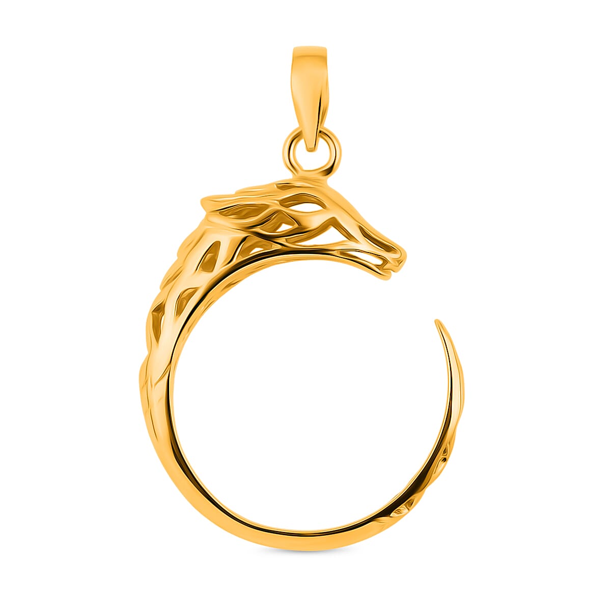 Royal Bali Collection - Handmade Dragon Pendant in 22K Vermeil Yellow Gold Plated Sterling Silver, Silver Wt. 6.20 Gms.