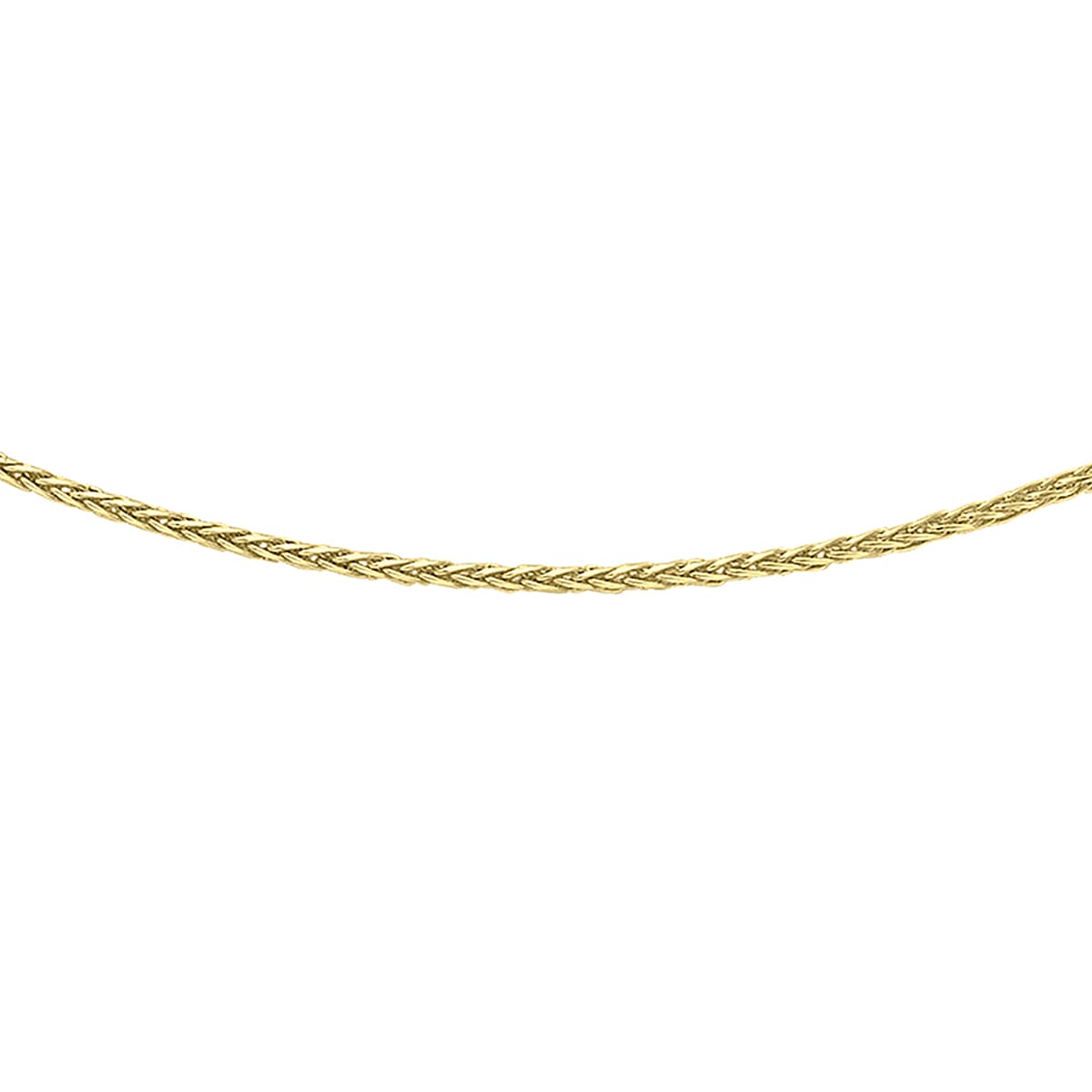 9K Yellow Gold Spiga Necklace (Size 16) with Lobster Clasp 9K Yellow Gold Spiga Necklace (Size 16) with Lobster Clasp