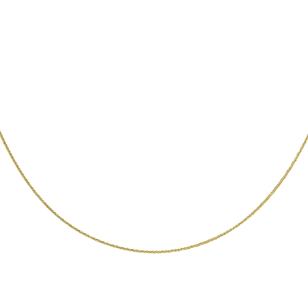 9K Yellow Gold Spiga Necklace (Size 16) with Lobster Clasp 9K Yellow Gold Spiga Necklace (Size 16) with Lobster Clasp