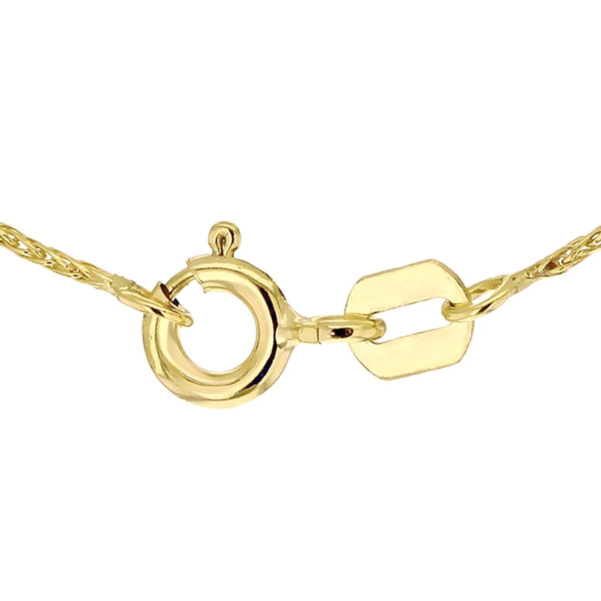 9K Yellow Gold Spiga Necklace (Size 16) with Lobster Clasp 9K Yellow Gold Spiga Necklace (Size 16) with Lobster Clasp