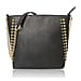 Designer Inspired Shoulder Bag with Chain Strap - Black