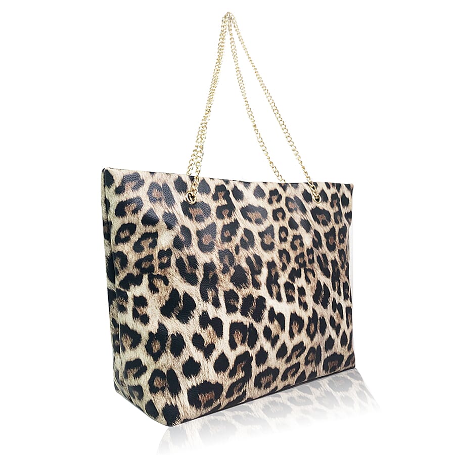 IW Tote Bag (Size 26x12x41 cm) - Brown