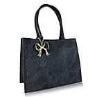 IW-Polyurethane-Tote-Bag-Size-27x14x34-cm-Black