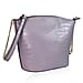 Croc Embossed Shoulder Bag - Lilac