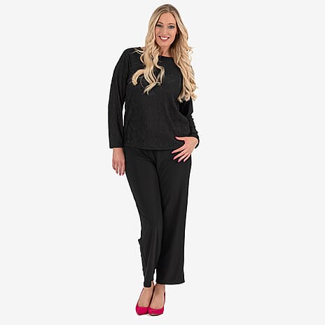 IW Knitted Jean and Pant-Trouser (Size - XL-XXL) - Black