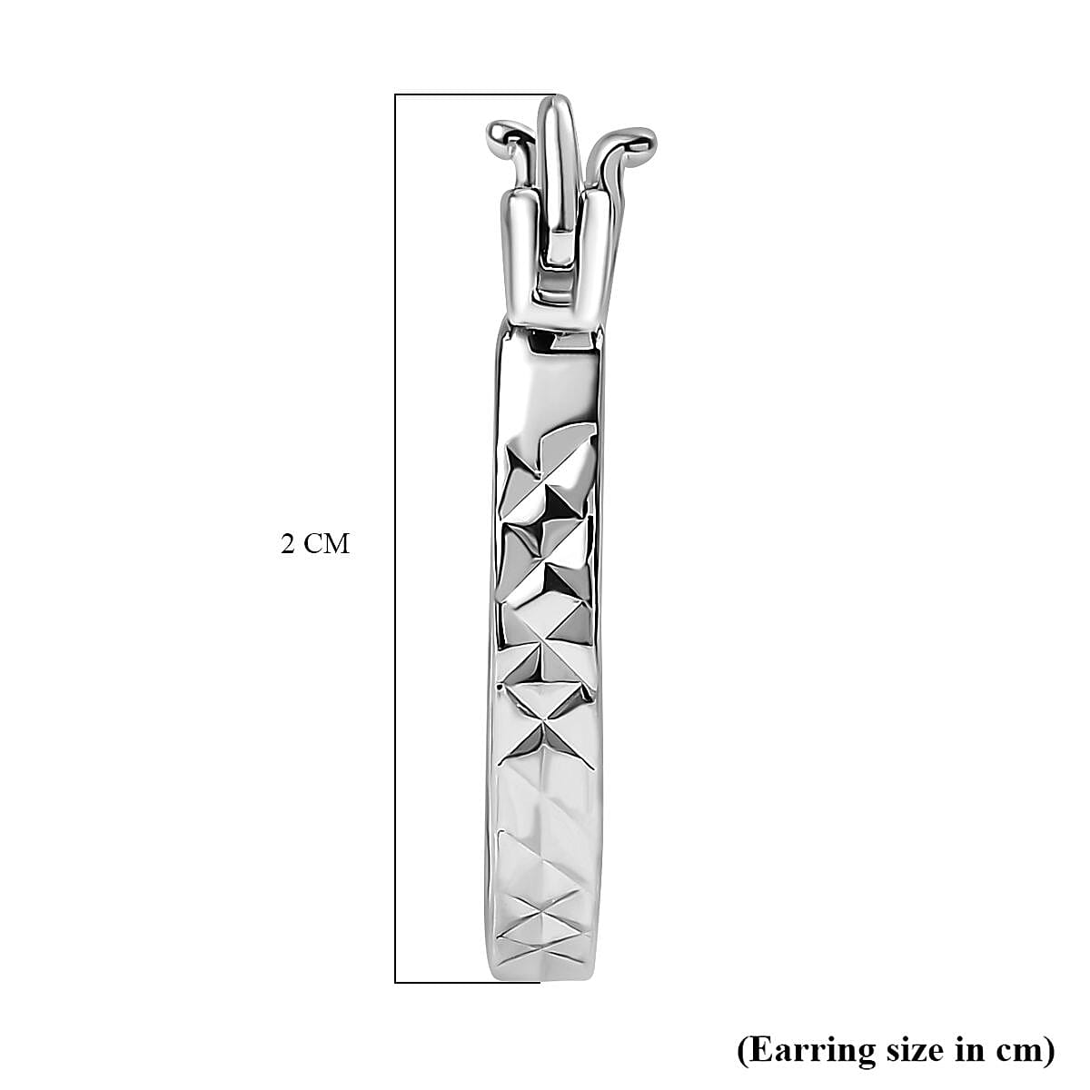 RHAPSODY 950 Platinum Full Hoop Earring with Clasp, Platinum Wt. 3.38 Gms. RHAPSODY 950 Platinum Full Hoop Earring with Clasp, Platinum Wt. 3.38 Gms.