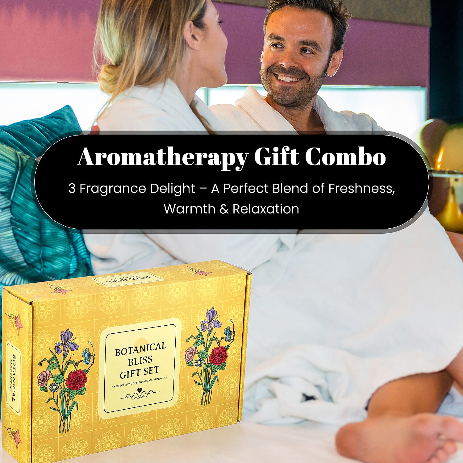 Aroma Therapy Gift Combo- 3 Pack Reed Diffusers (50ml) & Fragrance Sachets (20gm)