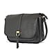 Nicole Brown Shoulder Handbag With Double Zip &ndash; Black
