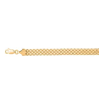 Ottoman Treasures - 9K Yellow Gold Bismark Bracelet (Size - 7.5) with Lobster Clasp, Gold wt. 2.27 Gms.