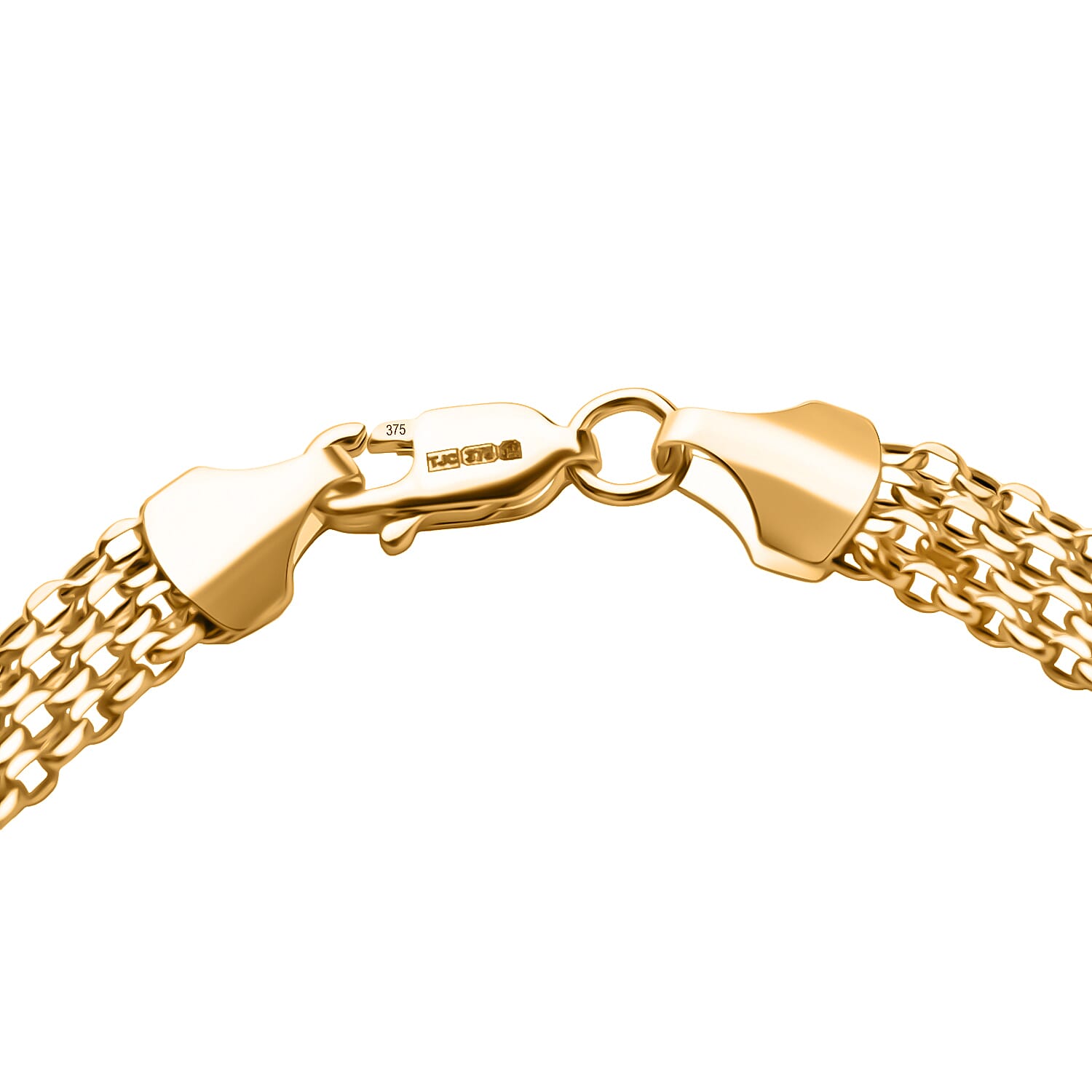 Ottoman Treasures - 9K Yellow Gold Bismark Bracelet (Size - 7.5) with Lobster Clasp