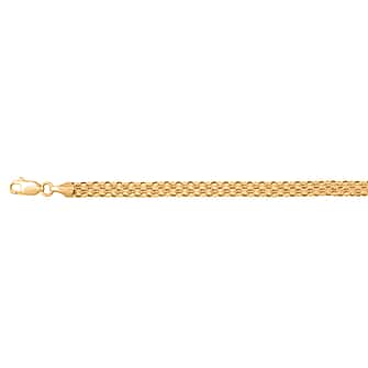 Ottoman Treasures - 9K Yellow Gold 3.8MM Bismark Chain with Lobster Clasp 20 Inch