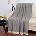 Green Living Collective Cotton Throw Blanket (Size 200x170 cm) - Brown