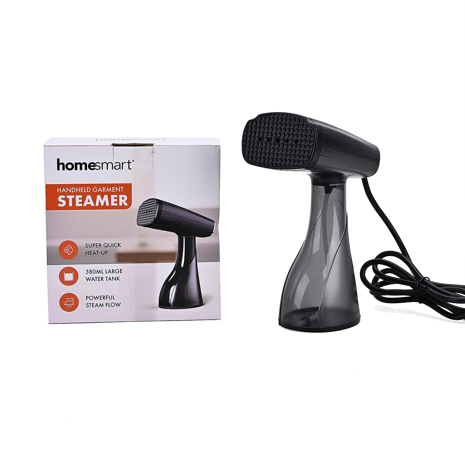 Homesmart Advance Technology Handheld Garment Steamer - Revolutionise Your Wardrobe Care Routine - 380ml