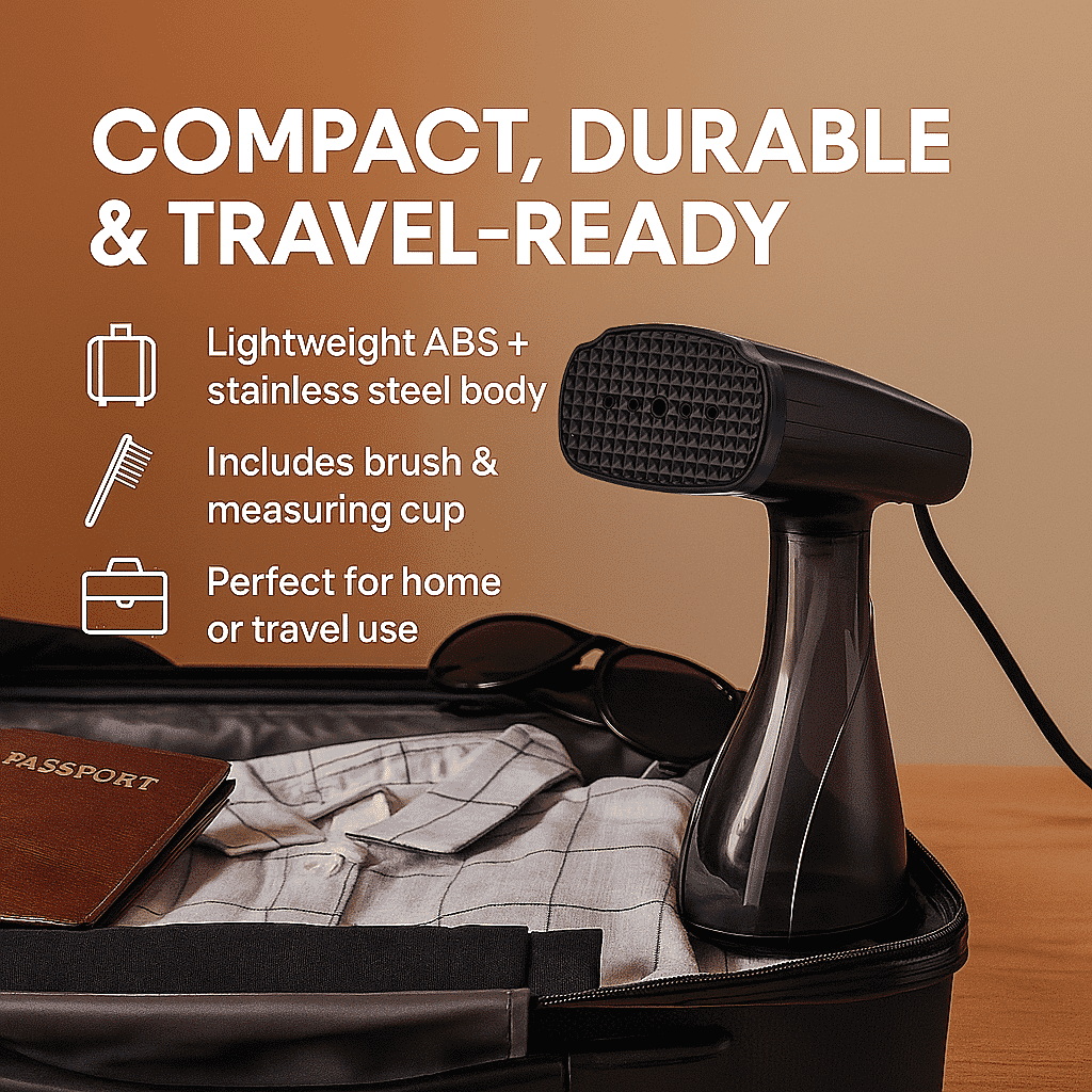 Homesmart Advance Technology Handheld Garment Steamer - Revolutionise Your Wardrobe Care Routine - 380ml