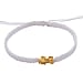 24K (99.99% Purity) Yellow Gold Pixiu Adjustable Bracelet Colour - White