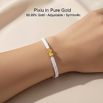 https://tjcuk.sirv.com/Products/80/5/8057522/24K-Yellow-Gold-99-99-Purity-Pixiu-Adjustable-Bracelet-with-White-Cord_8057522_1.jpg?w=342&h=342