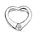 LUXURIANT Lab Grown Diamond Solitaire Heart Pendant in 18K Vermeil Yellow Gold Plated Sterling Silver (SI G/H)