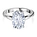 Luxuriant Diamond Lab Grown Diamond Solitaire Ring in 950 Platinum