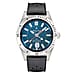 Mathey Tissot - Mergulhador GMT MRGSK Quartz Movt. 20ATM WR Teal Dial Mens Watch with Black Genuine Leather Strap