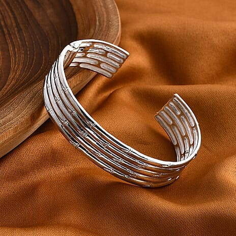 Royal Bali Collection - Sterling Silver Bangle (Size 7.5), Silver Wt. 47.03 Gms.