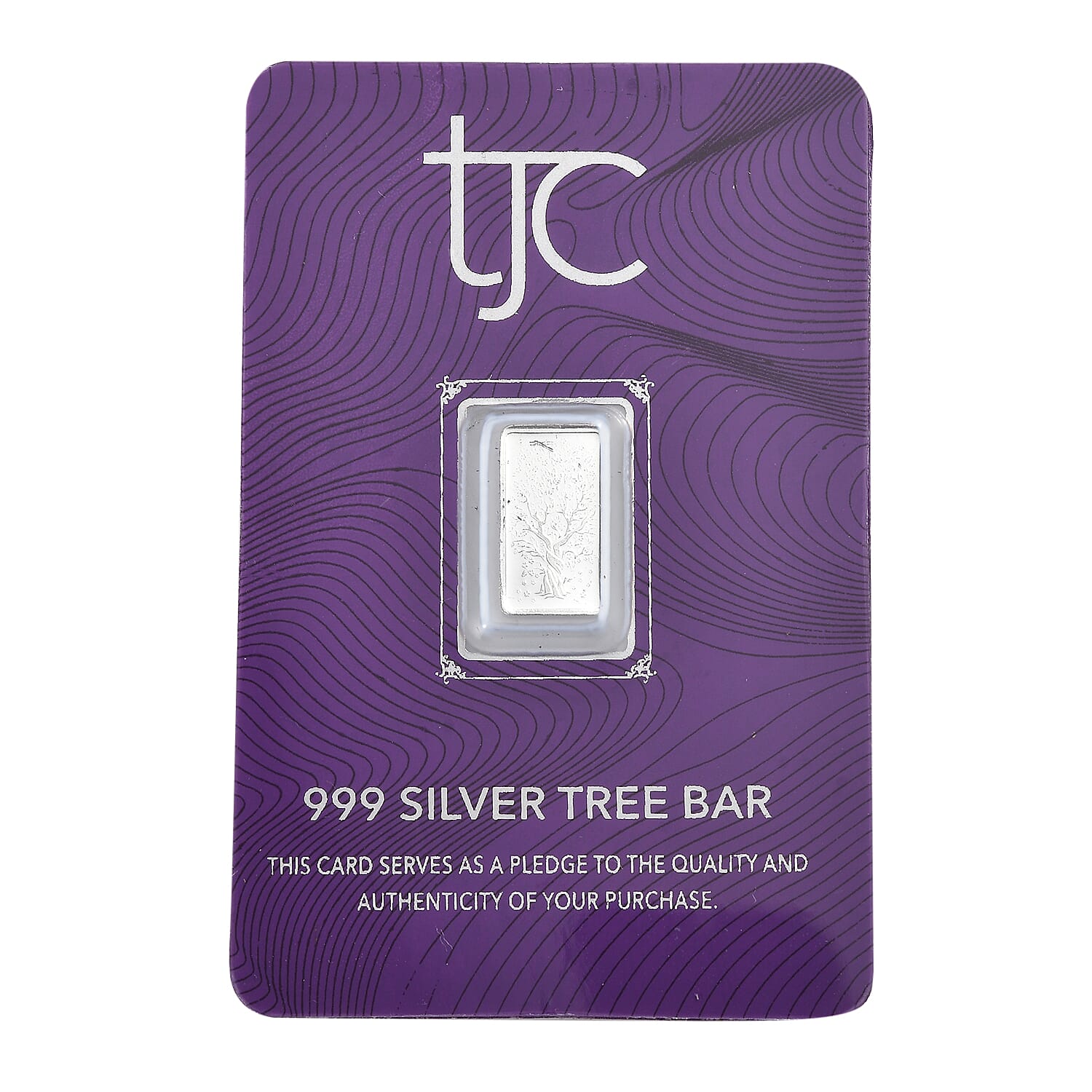 One Time Deal - Pure 999 Silver Tree Of Life Bar