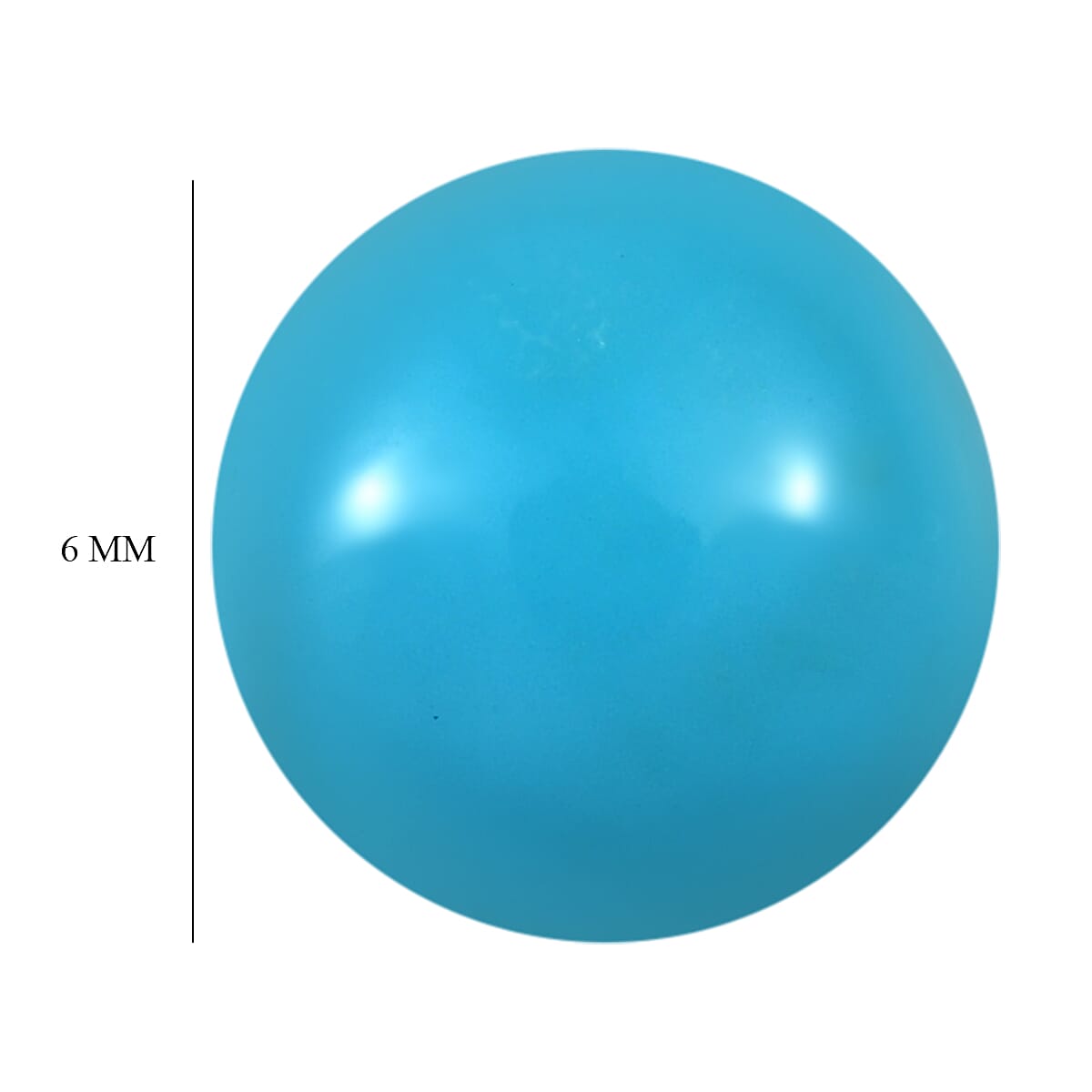 Sleeping Beauty Turquoise Round Shape Gemstone 0.70 Ct.