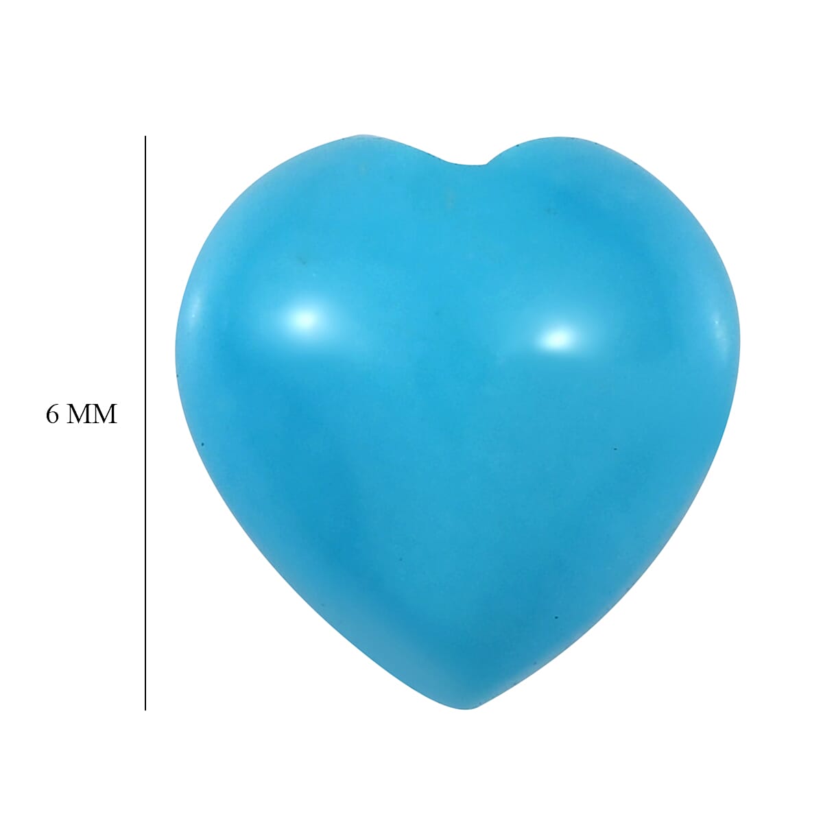 Sleeping Beauty Turquoise Heart Shape Gemstone 0.70 Ct.