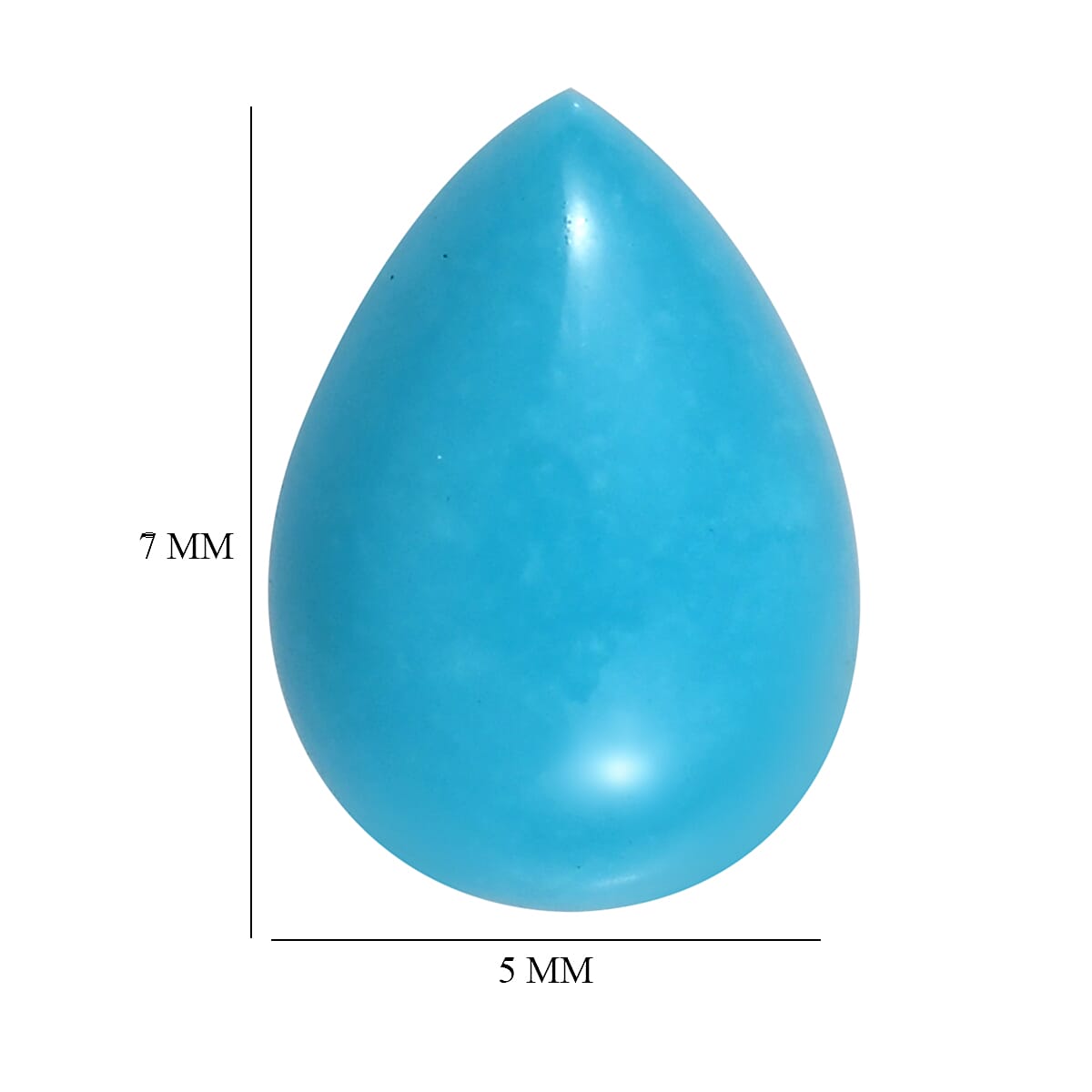 Sleeping Beauty Turquoise Pear Shape Gemstone 0.54 Ct.