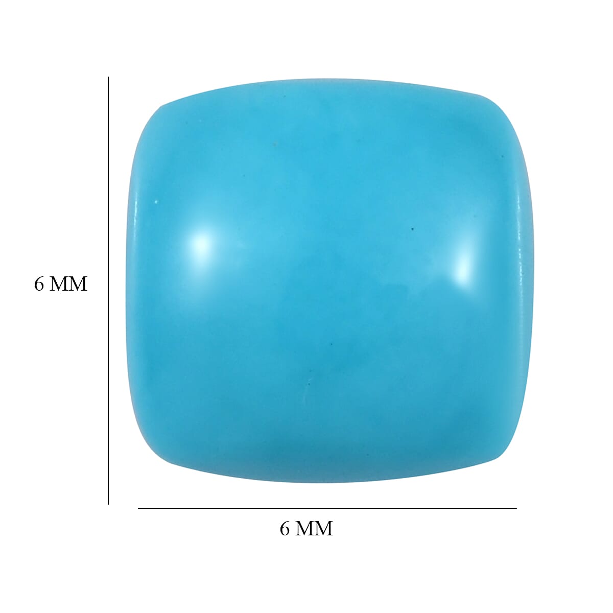Sleeping Beauty Turquoise Cushion Shape Gemstone 0.79 Ct.