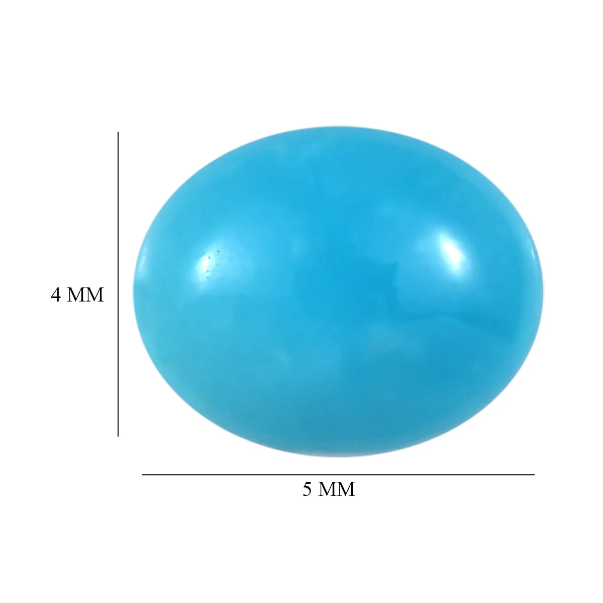 Sleeping Beauty Turquoise Oval Shape Gemstone 0.56 Ct.