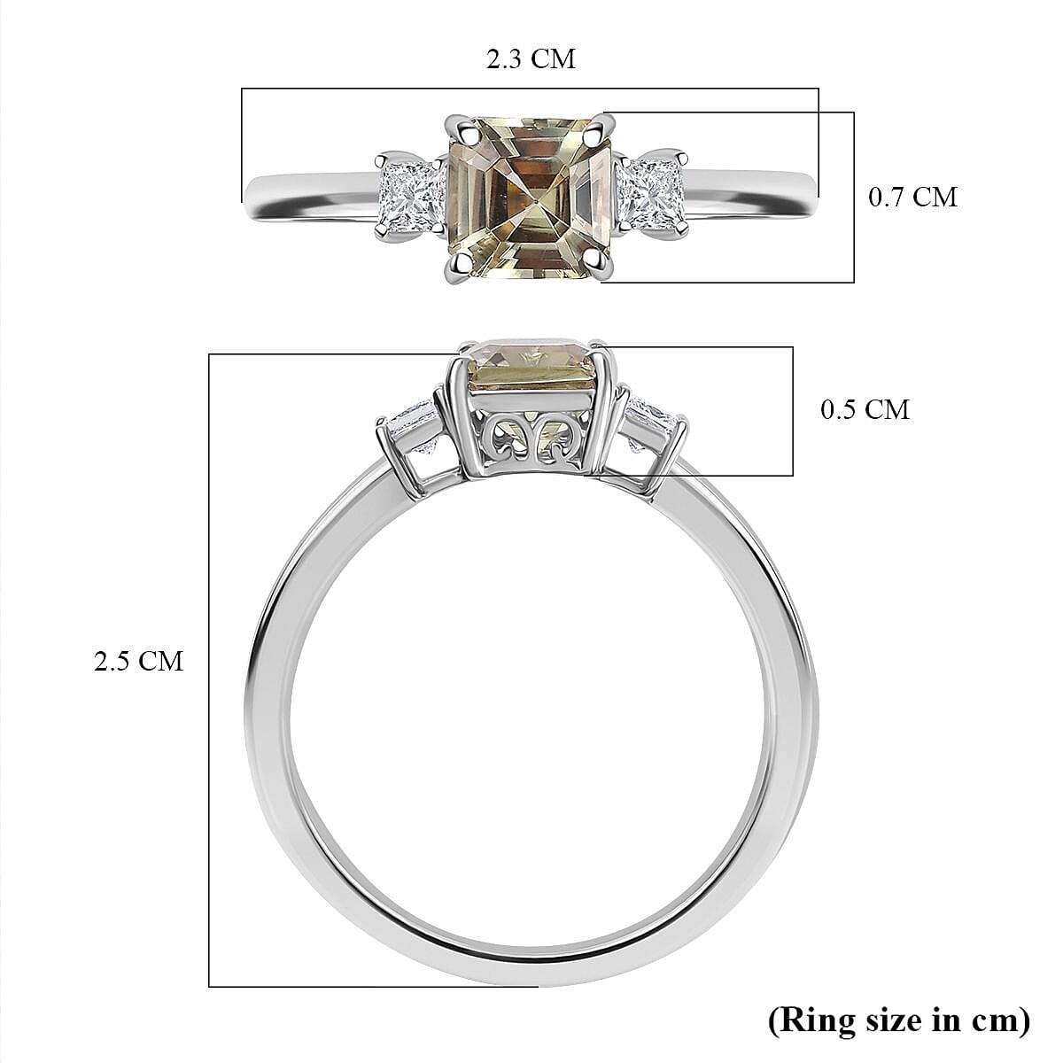 Luxuriant Diamond 950 Platinum AAA Turkizite & Lab Grown Diamond (VS-E-F) Ring 1.29 Ct, Platinum Wt. 3.95 Gms. Luxuriant Diamond 950 Platinum AAA Turkizite & Lab Grown Diamond (VS-E-F) Ring 1.29 Ct, Platinum Wt. 3.95 Gms.