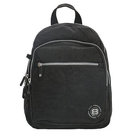 Enrico Benetti Polyamide Backpack (Size 19x6x25 cm) - Black