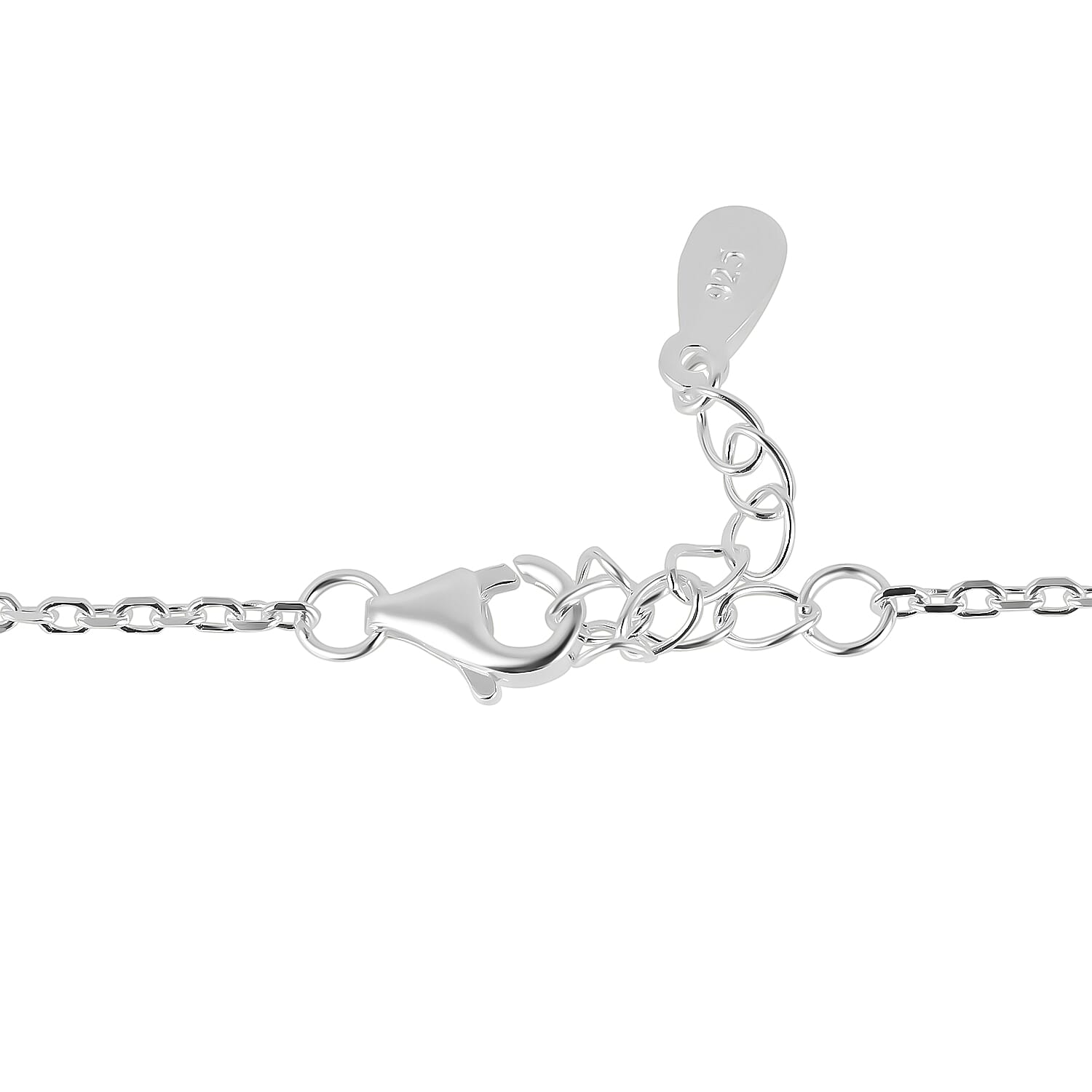 Tucson Find - Butterscotch Amber & White Zircon Pendant with Chain in Sterling Silver 10.30 Ct.