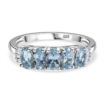 https://tjcuk.sirv.com/Products/80/5/8059649/Santamaria-Aquamarine-White-Diamond-5-Stone-Ring-in-Rhodium-Overlay-St_8059649.jpg?w=342&h=342