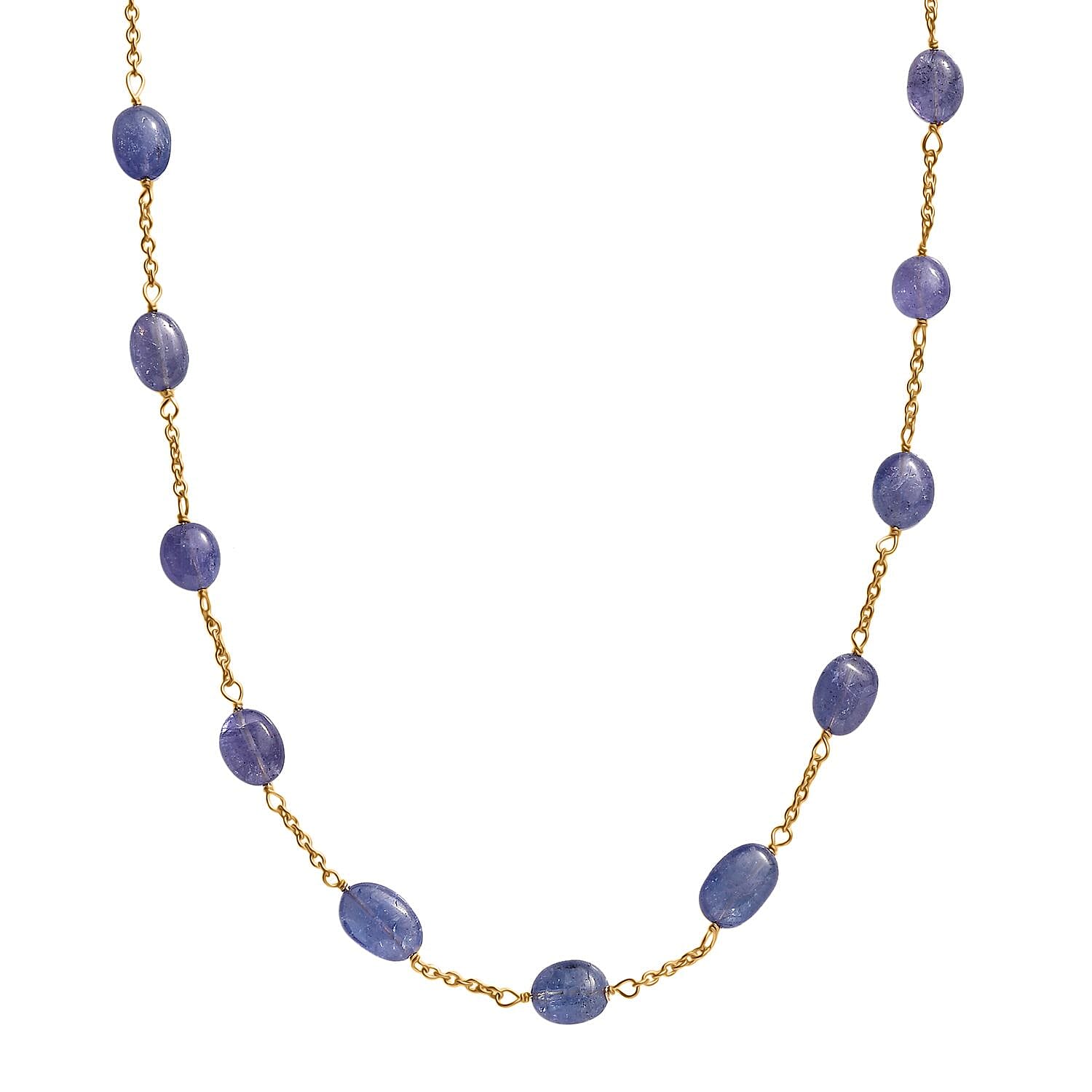 Tanzanite  Necklace (Size - 24) in Vermeil YG Sterling Silver 47.00 ct  42.000  Ct.
