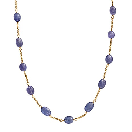 Tanzanite  Necklace (Size - 24) in Vermeil YG Sterling Silver 47.00 ct  42.000  Ct.