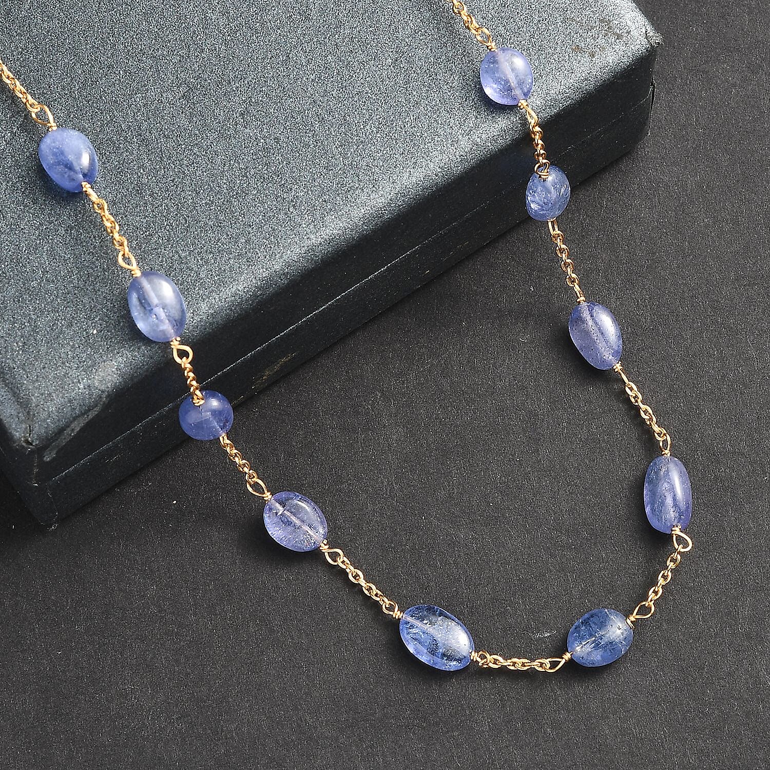 Tanzanite  Necklace (Size - 24) in Vermeil YG Sterling Silver 47.00 ct  42.000  Ct.