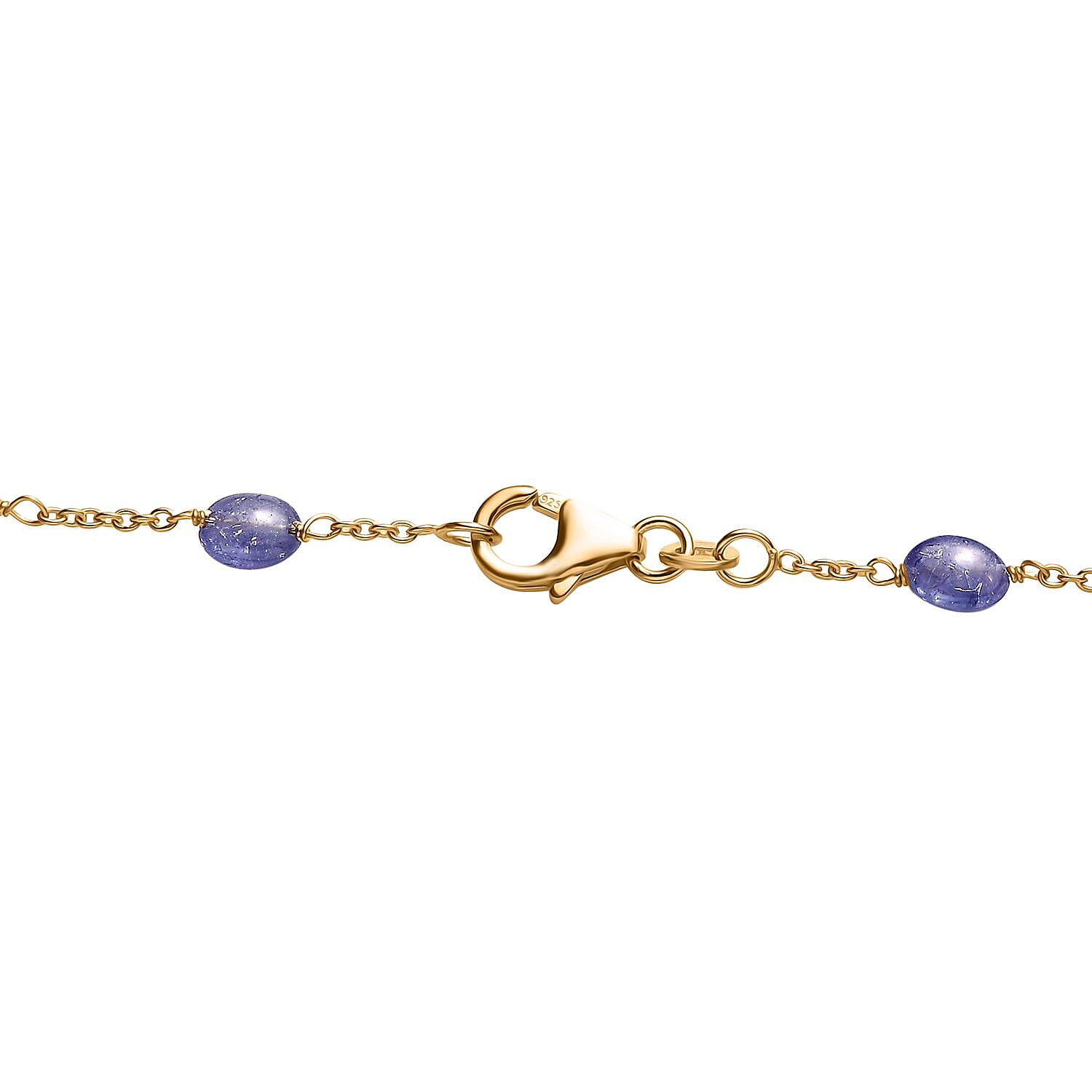 Tanzanite  Necklace (Size - 24) in Vermeil YG Sterling Silver 47.00 ct  42.000  Ct.