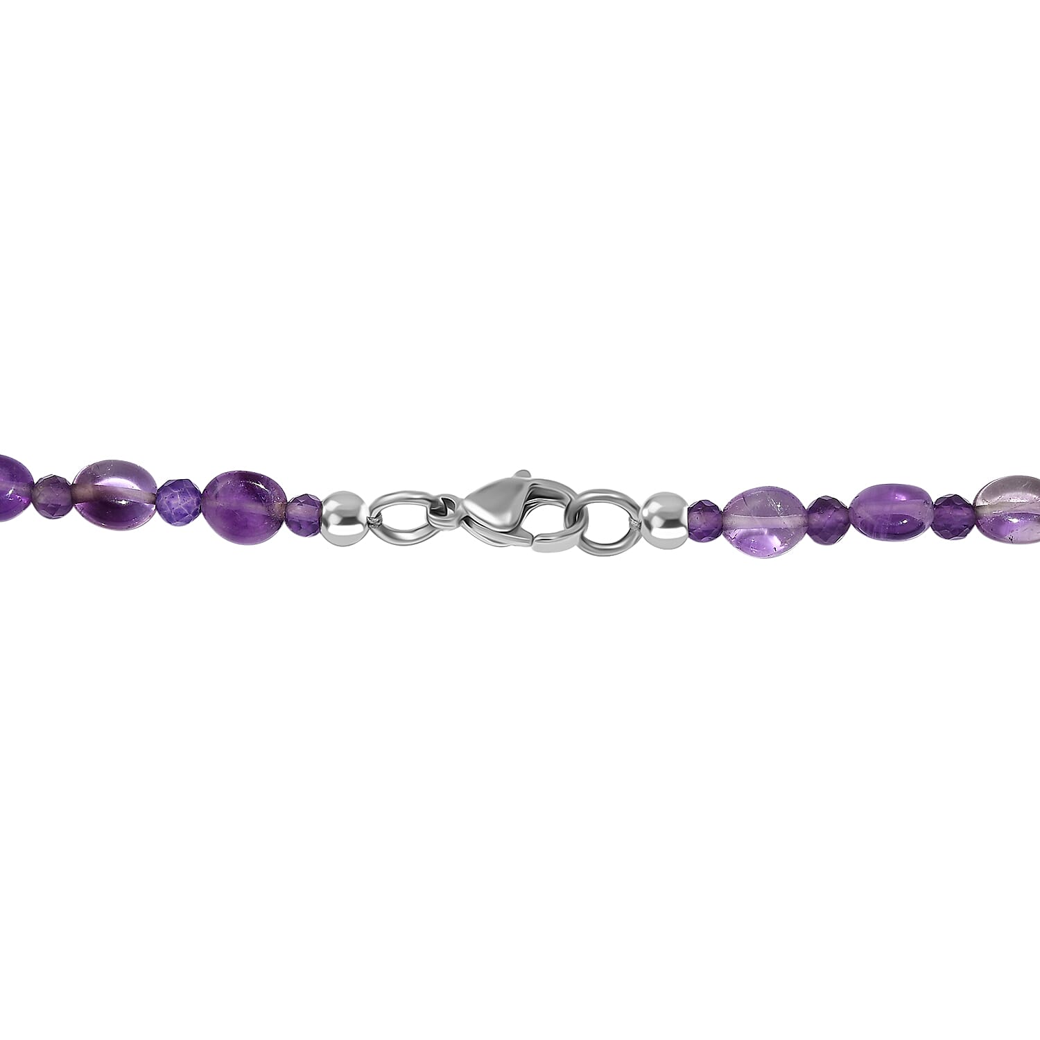 One Time Closeout Deal - African Amethyst Necklace (Size - 20) 75.00 Ct.