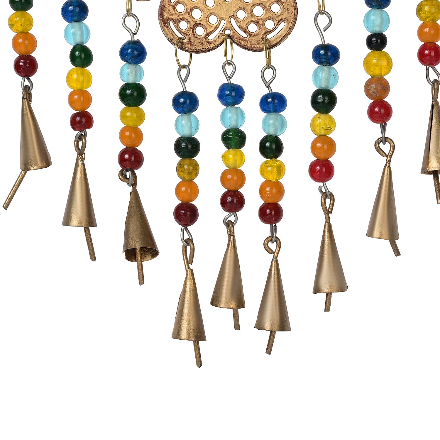 Handmade Tree of Life Hanging Iron Wind Chime (16 x 25 cm) - Golden