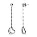 LUXURIANT Lab Grown Diamond (SI G/H) Drop Heart Earring with Push Back in 18K Vermeil Yellow Gold Plated Sterling Silver