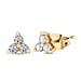 LUXURIANT Lab Grown Diamond (SI G/H) Earring with Push Back in 18K Vermeil Yellow Gold Plated Sterling Silver 0.52 Ct.