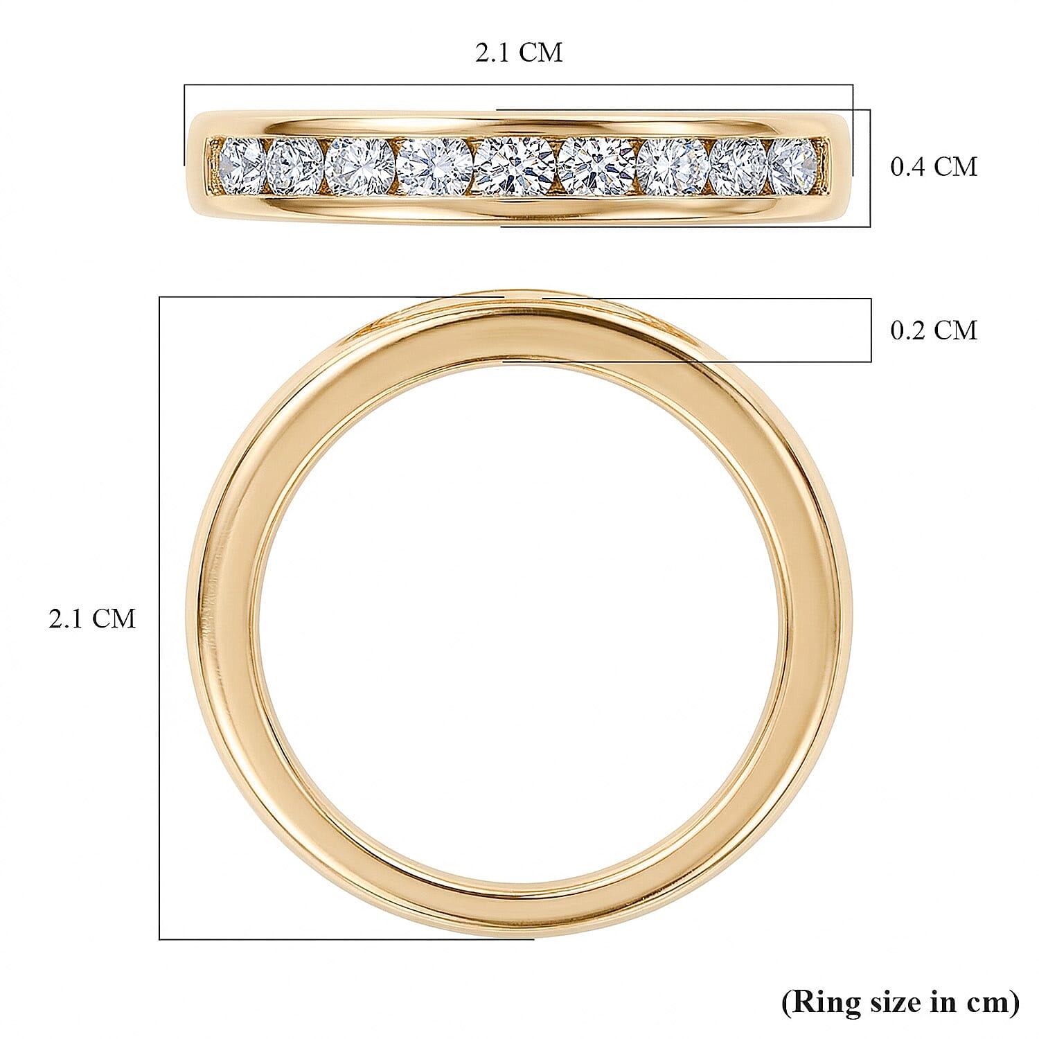 Luxuriant Diamond Lab Grown Diamond (SI-GH) Band Ring in Sterling Silver