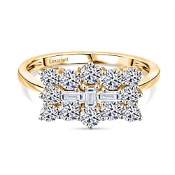 Luxuriant Diamond Lab Grown Diamond (VS-E-F) Boat Ring in Sterling Silver